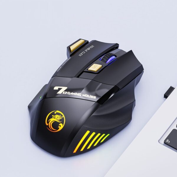 2.4G Silent Charging Colorful Breathing Light Wireless Gaming Mouse - Image 5