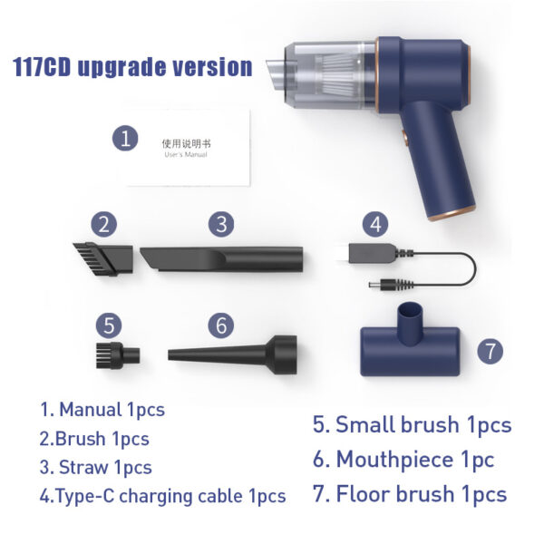 Home Car Handheld Wireless Charging Vacuum Cleaner - Image 6