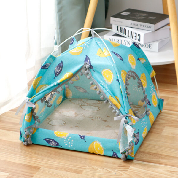 Cat Tent Cat Cat House Enclosed Pet Bed - Image 5