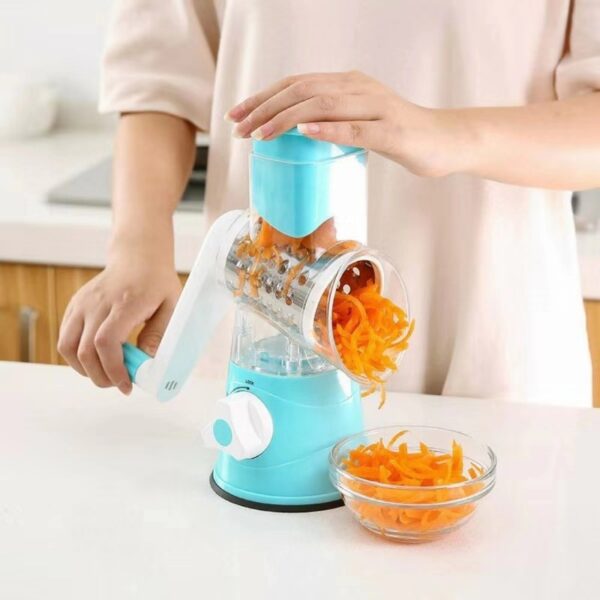 Kitchen Roller Vegetable Slicer Vertical Vegetable Cutter Rotary Grater Slicer For Fruit Vegetables And Nuts - Image 3