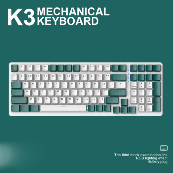 Plastic Mechanical Keyboard For Computer - Image 3