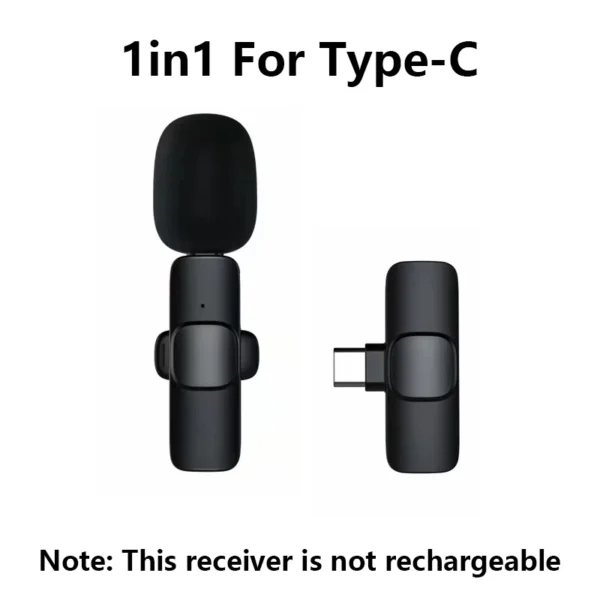 Wireless Lavalier Microphone Portable Audio Video Recording Mini Mic For iPhone Android Long battery life Live Broadcast Gaming - Image 9