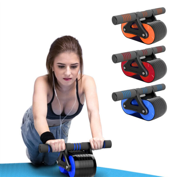 Double Wheel Abdominal Exerciser Women Men Automatic Rebound Ab Wheel Roller Waist Trainer Gym Sports Home Exercise Devices - Image 6