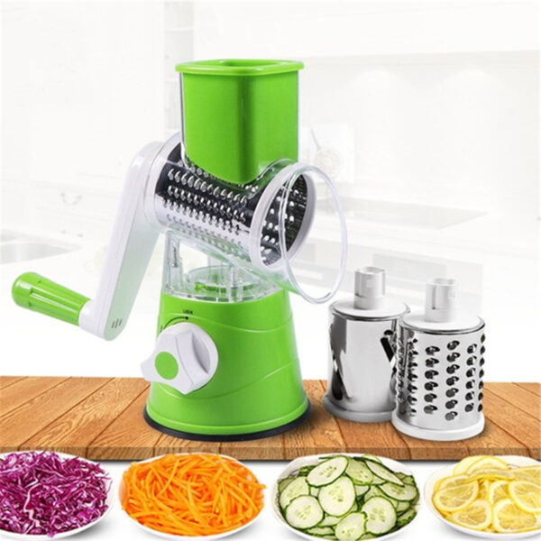 Kitchen Roller Vegetable Slicer Vertical Vegetable Cutter Rotary Grater Slicer For Fruit Vegetables And Nuts - Image 4