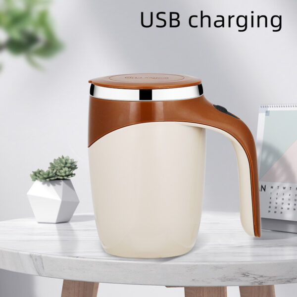 Rechargeable Model Automatic Stirring Cup Coffee Cup High Value Electric Stirring Cup Lazy Milkshake Rotating Magnetic Water Cup - Image 5