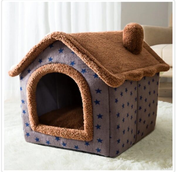 Foldable Dog House Pet Cat Bed Winter Dog Villa Sleep Kennel Removable Nest Warm Enclosed Cave Sofa Pets Supplies - Image 5