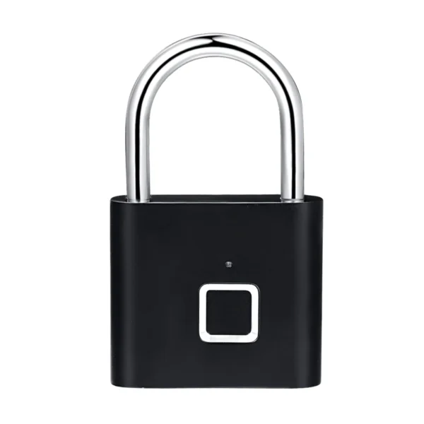 Keyless USB Charging Door Lock Fingerprint Smart Padlock Quickly Unlock Zinc Alloy Metal Self-imaging Chip 10 Fingerprints - Image 2