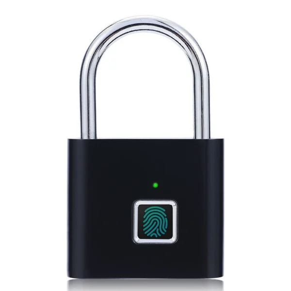 Keyless USB Charging Door Lock Fingerprint Smart Padlock Quickly Unlock Zinc Alloy Metal Self-imaging Chip 10 Fingerprints - Image 8