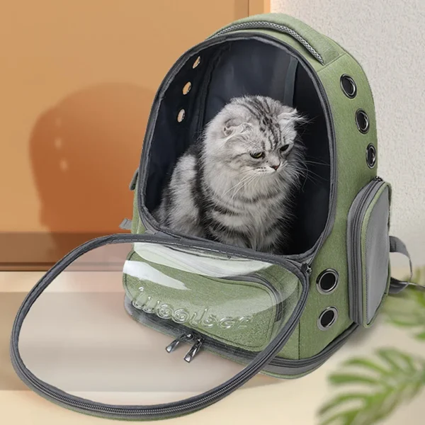 Transparent Pet Cat Carrier Bag Outdoor Travel Backpack for Cats Small Dogs Breathable Cat Carrying Bag Pet Supplies - Image 4