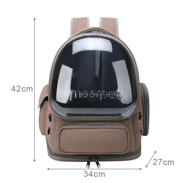 Transparent Pet Cat Carrier Bag Outdoor Travel Backpack for Cats Small Dogs Breathable Cat Carrying Bag Pet Supplies - Image 6